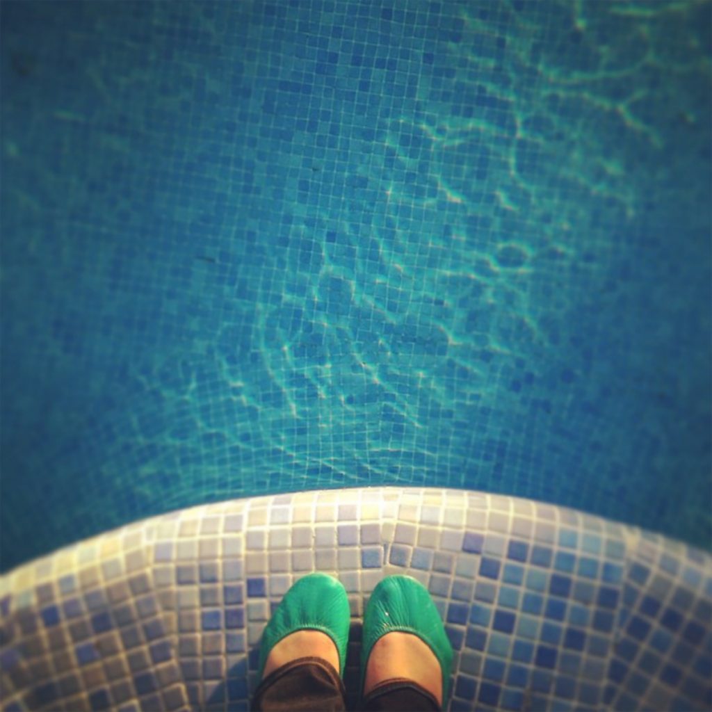 J.Nichole Smith Turquoise Tieks in Spain